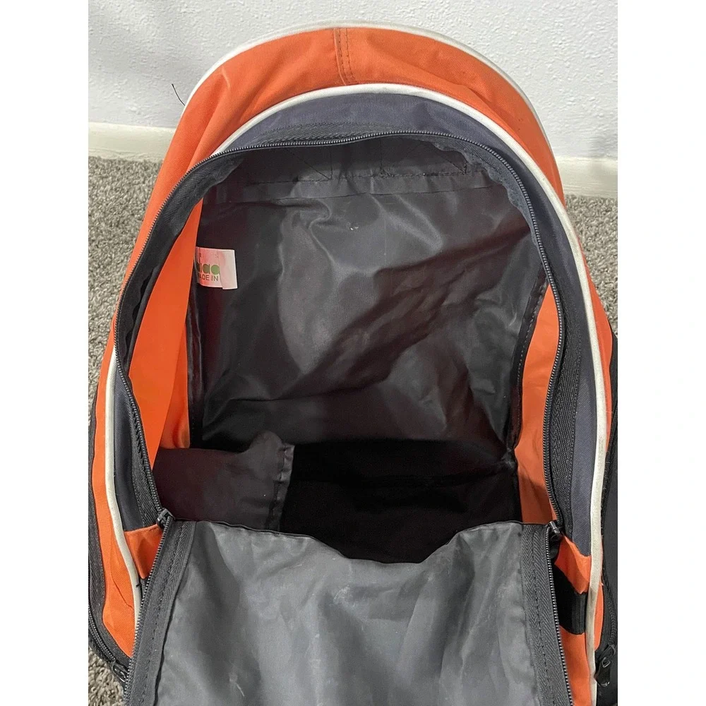 Diadora Wichita Warriors FC Soccer Backpack Orange Black Ball‎ Pocket Zarate 14